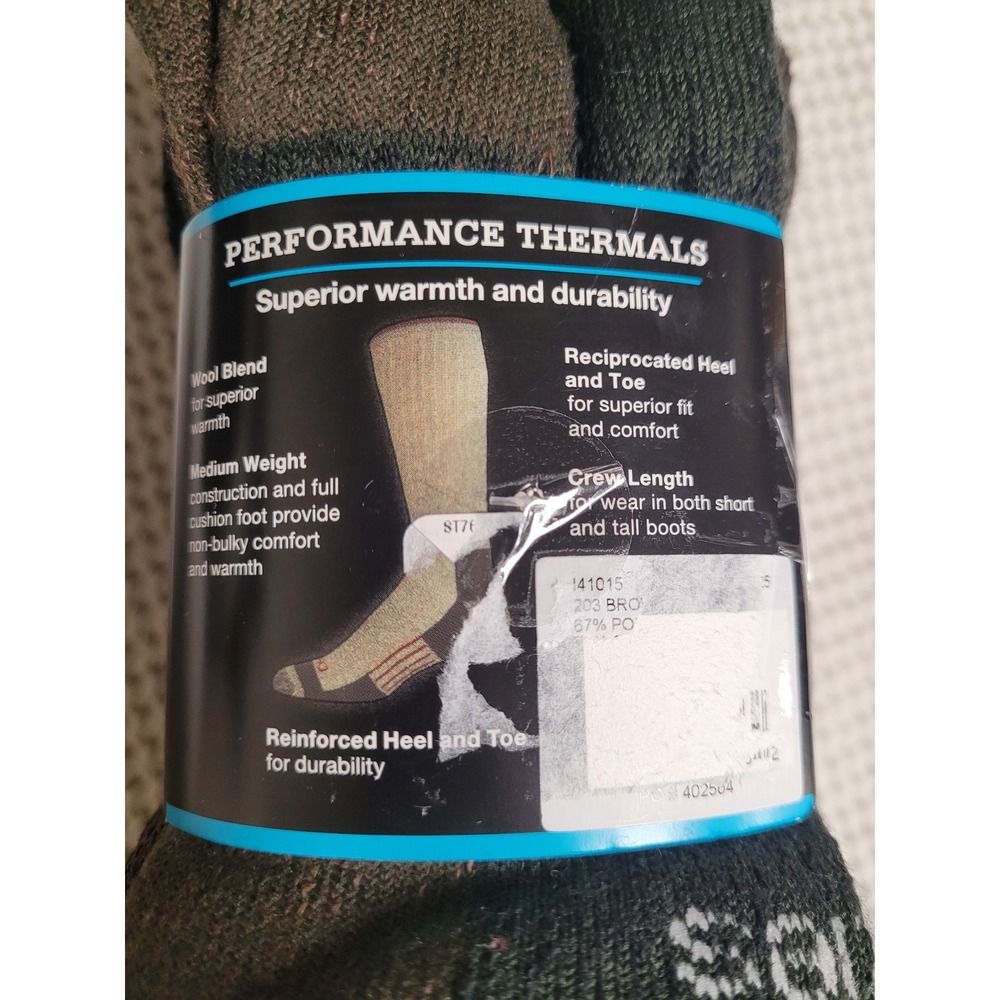 Dickies Mens Wool Blend Trekker Thermals Crew Socks 4 Pairs Sz 6-12 Mid Weight - Picture 2 of 6
